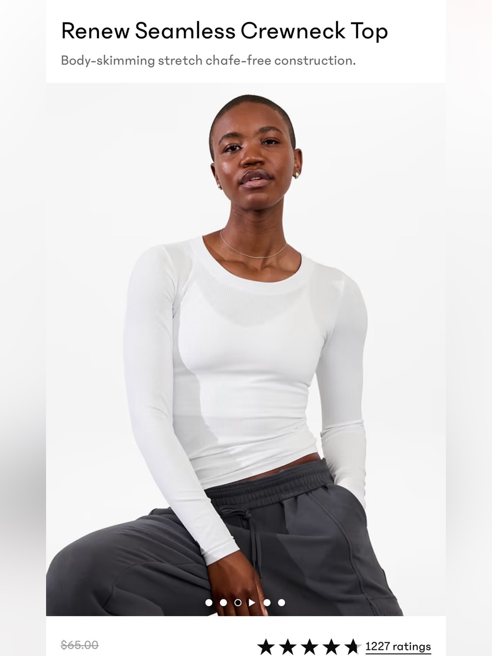 Athleta Renew Seamless Crewneck Top